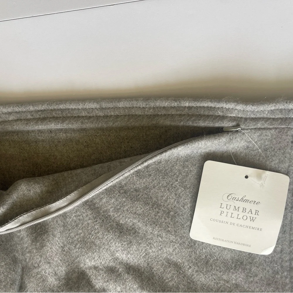 Restoration Hardware Cashmere Lumbar Pillow Cover NEW!!
